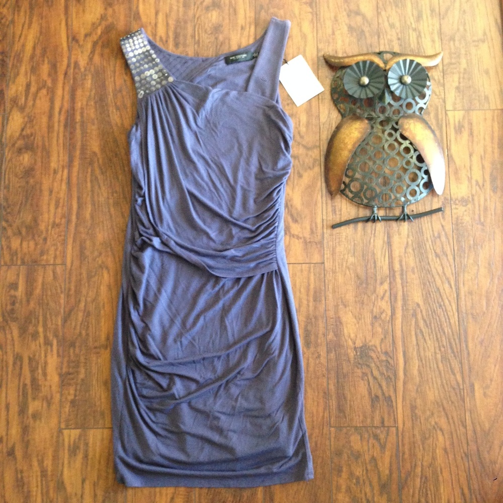 MM Couture Dress SZ M Sequin Purple Formal…
